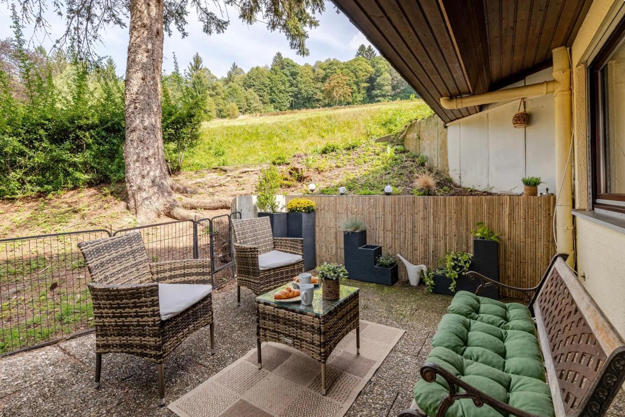 شقة An Wanderwegen Gelegen Mit Terrasse Und Boxspringbett ساسباشفالدن المظهر الخارجي الصورة